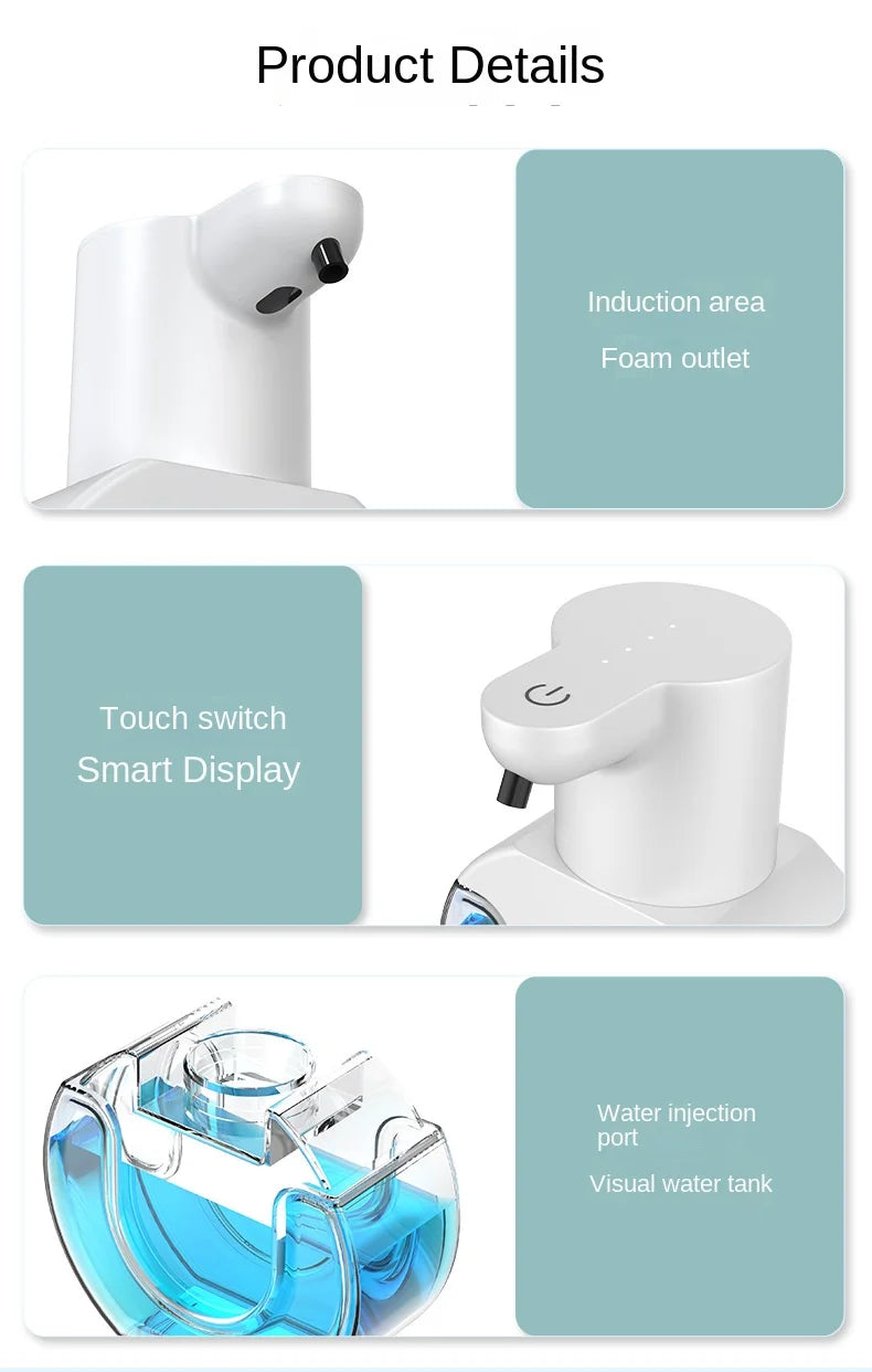 Touchless Smart Soap Dispenser 420ml – Wall-Mounted