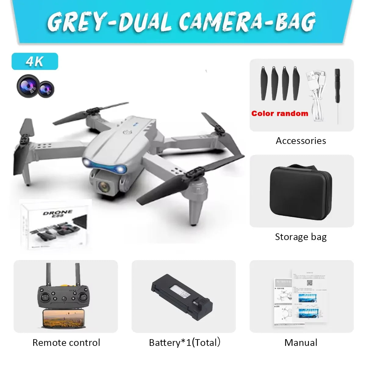E99 Pro Drone Quadcopter Remote Control Handle Four Axis