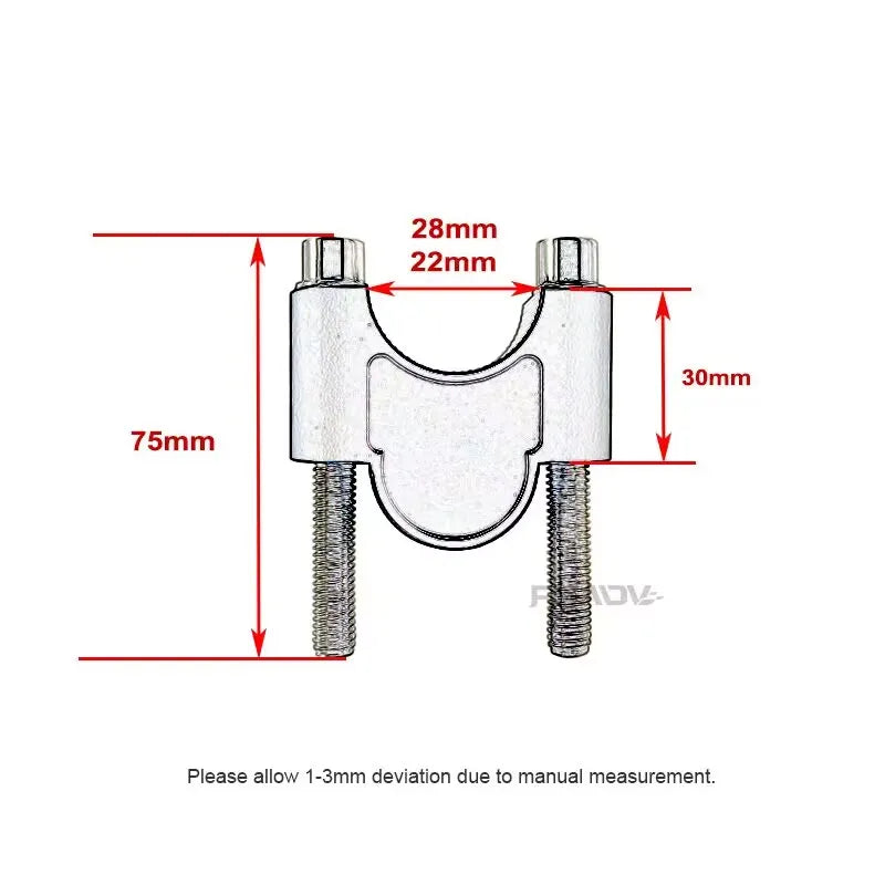 Handlebar Riser Clamp for V-Strom 800DE
