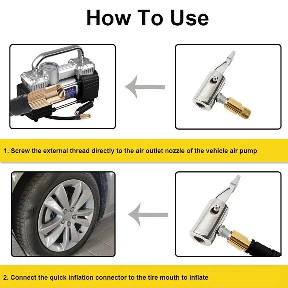 STONEGO Tire Inflator Connector – Quick, Secure Airflow!
