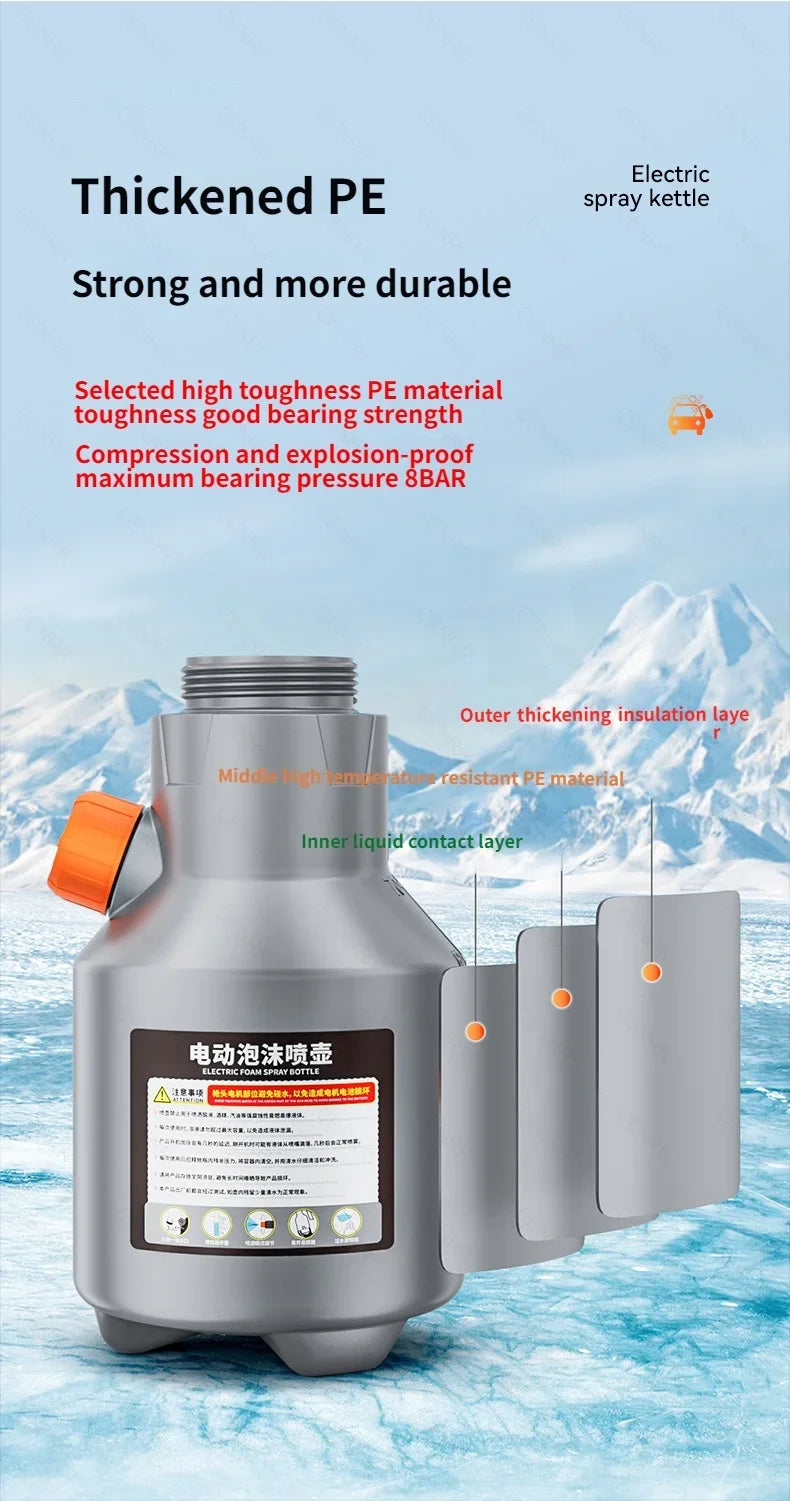 CENRR Electric Foam Sprayer – Power Foam at the Push of a Button!