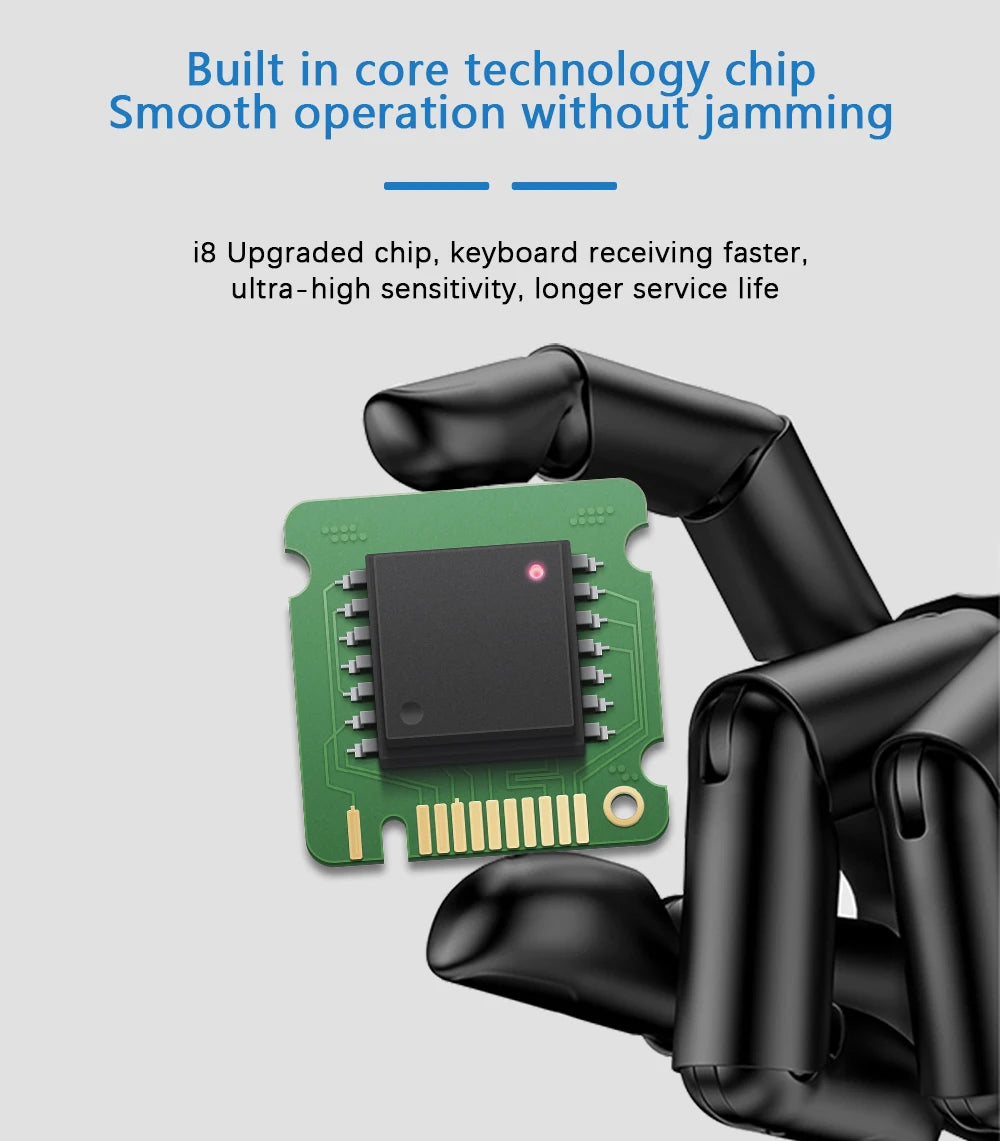 i8 2.4G Air Mouse Keyboard – Control Everything, Wirelessly!