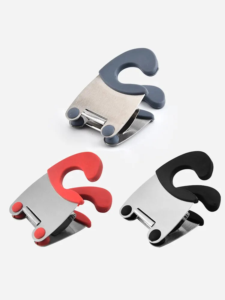 Stainless Steel Pot Clip – Spoon Rest & Anti-Scald Holder
