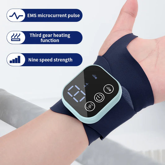 Smart EMS Wrist Massager with Heat Therapy