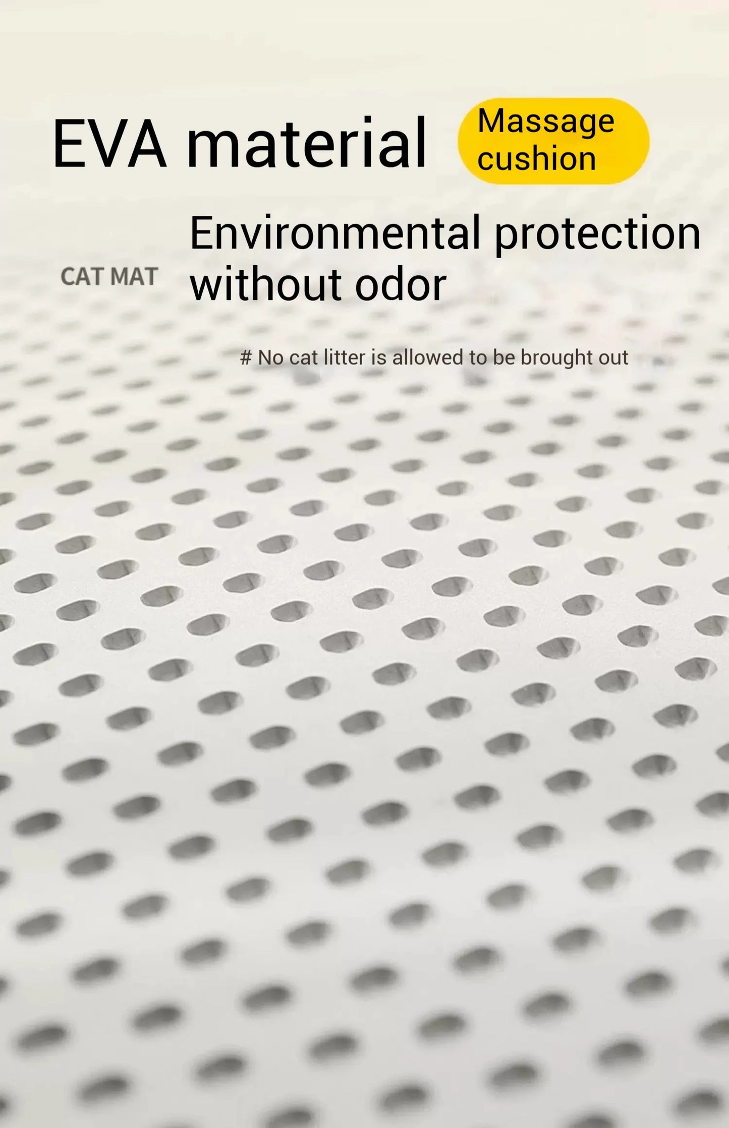 Large Cat Litter Mat – Waterproof & Double Layer for Easy Cleanup!