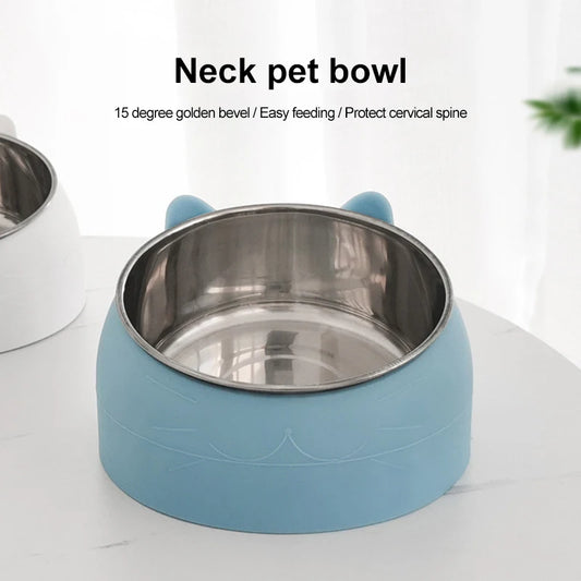 Stainless Steel Cat Feeding Bowl – Cute & Practical for Your Pet!