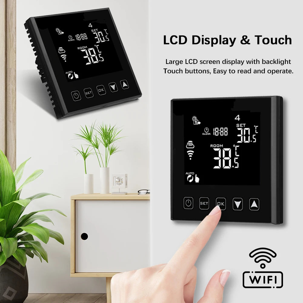 Smart Central Air Thermostat Control Panel