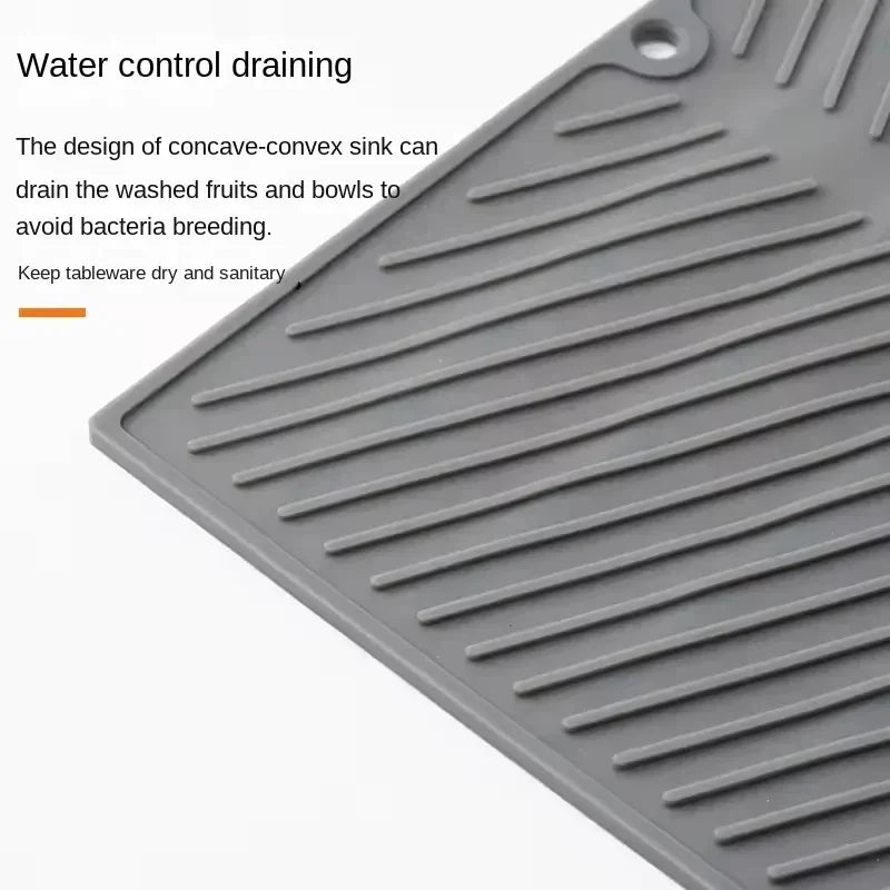 Silicone Anti-Slip Drain Pad for Kitchen Use