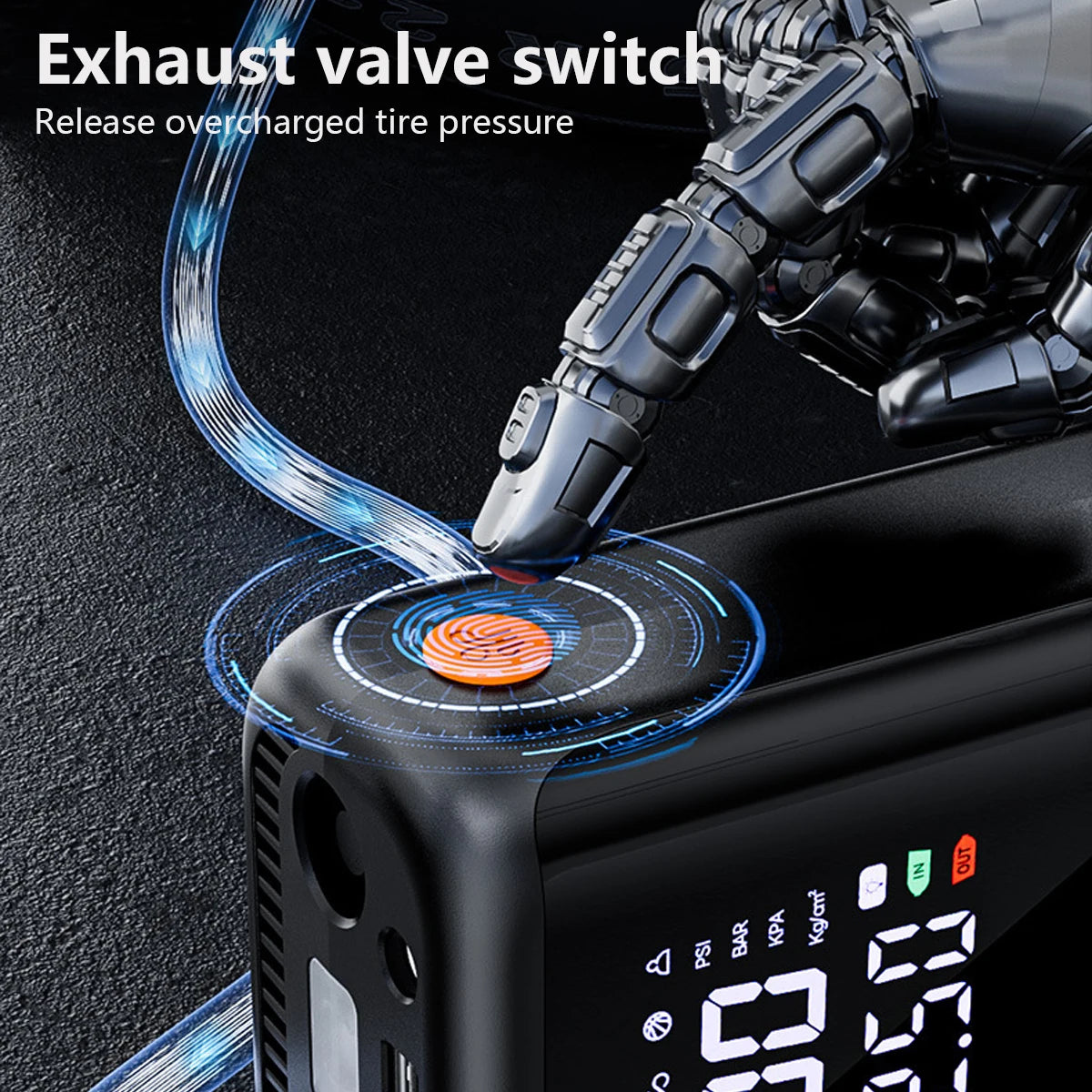 Inflate anywhere with this premium 3-in-1 cordless pump!