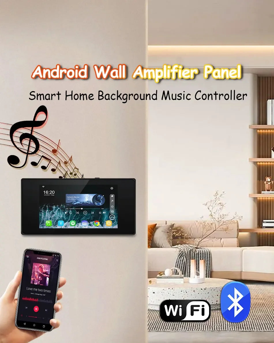 Smart WiFi Amplifier with Touchscreen – Android 8.1