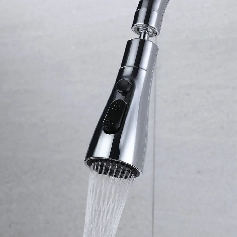 3-Mode Pull-Out Faucet Sprayer Head – Water-Saving Nozzle
