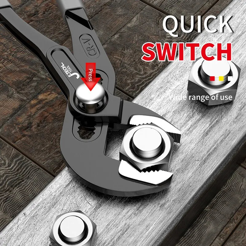 Adjustable Water Pump Pliers – Quick-Release Plumbing Tool