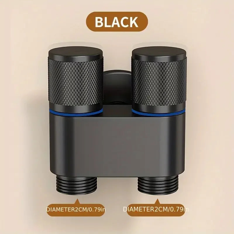 Control water flow with this stainless steel double outlet valve!