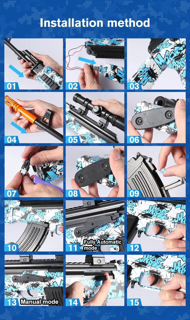 M416 Electric Toy Blaster Gun – Outdoor Fun
