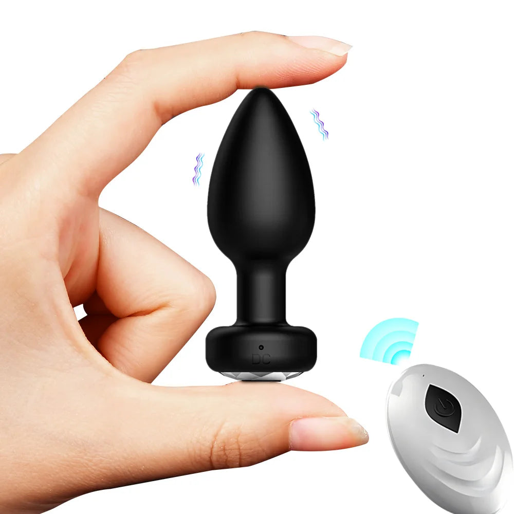 Mini Remote Control Vibrating Anal Plug
