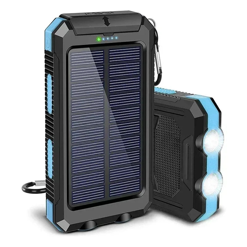 Solar Power Bank 20000mAh with LED Light