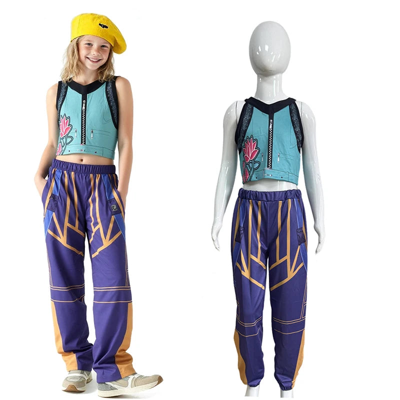 KPop Demon Hunters Cosplay Costume for Girls – Halloween Outfit