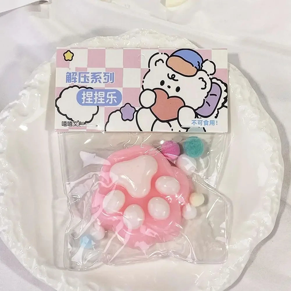 Mini Cat Paw Squeeze Toy for Stress Relief