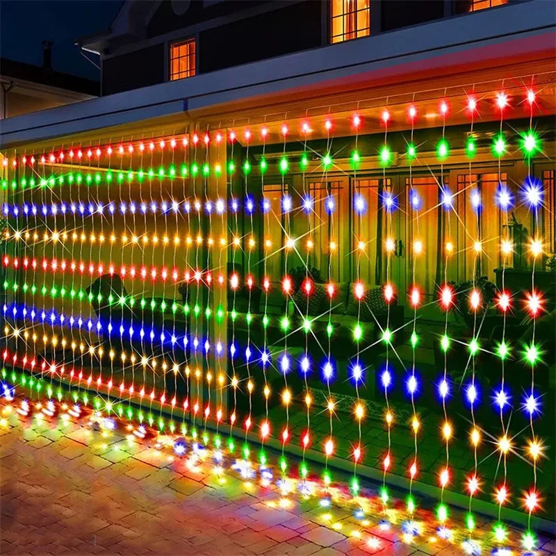 Outdoo Solar Curtain Lights Garden Light Fairy Lights LED Lights