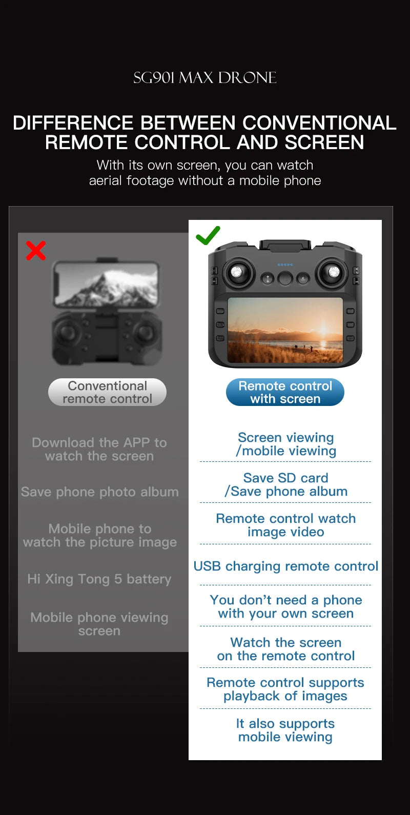 New SG901 MAX GPS Drone Professional 8K Camera Aerial FPV Brush Avoiding Obstacle