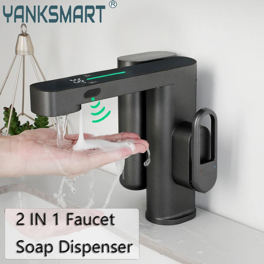 Touchless Bathroom Faucet with Soap Dispenser