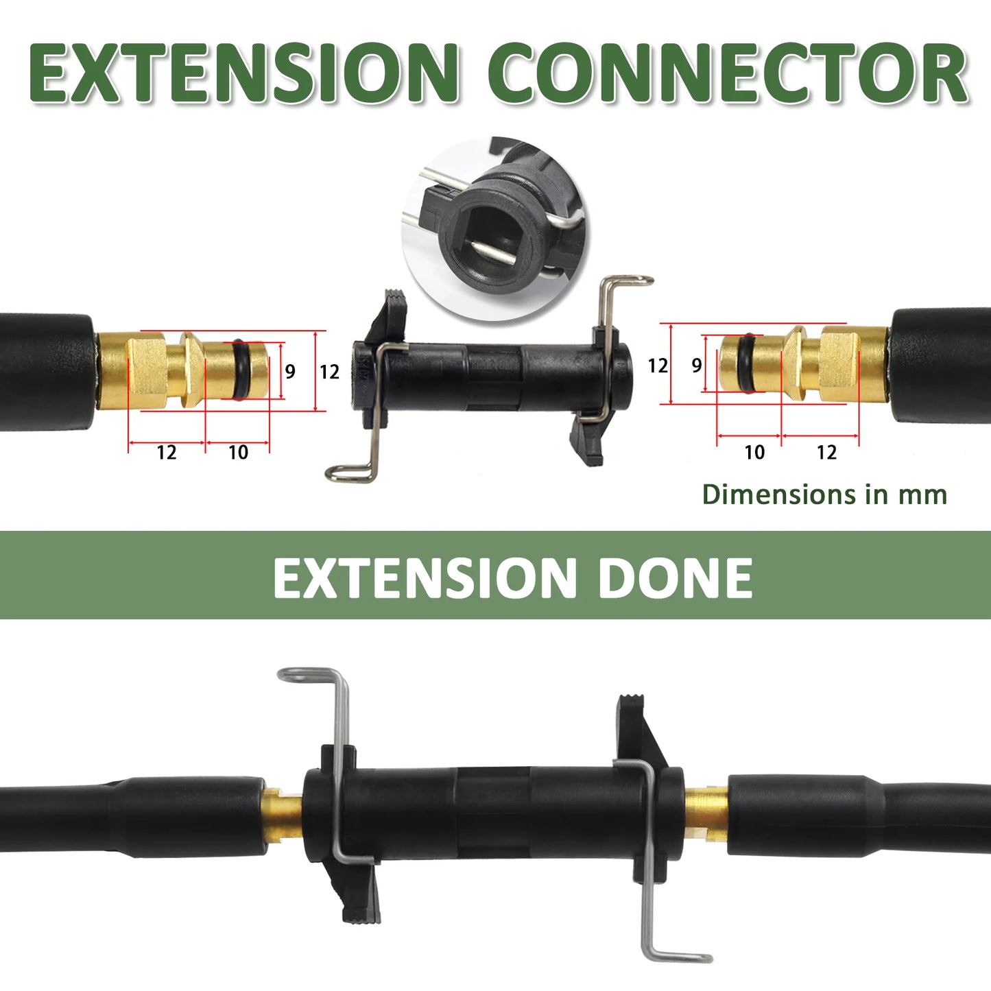Pressure Washer Extension Hose for Karcher K2–K7