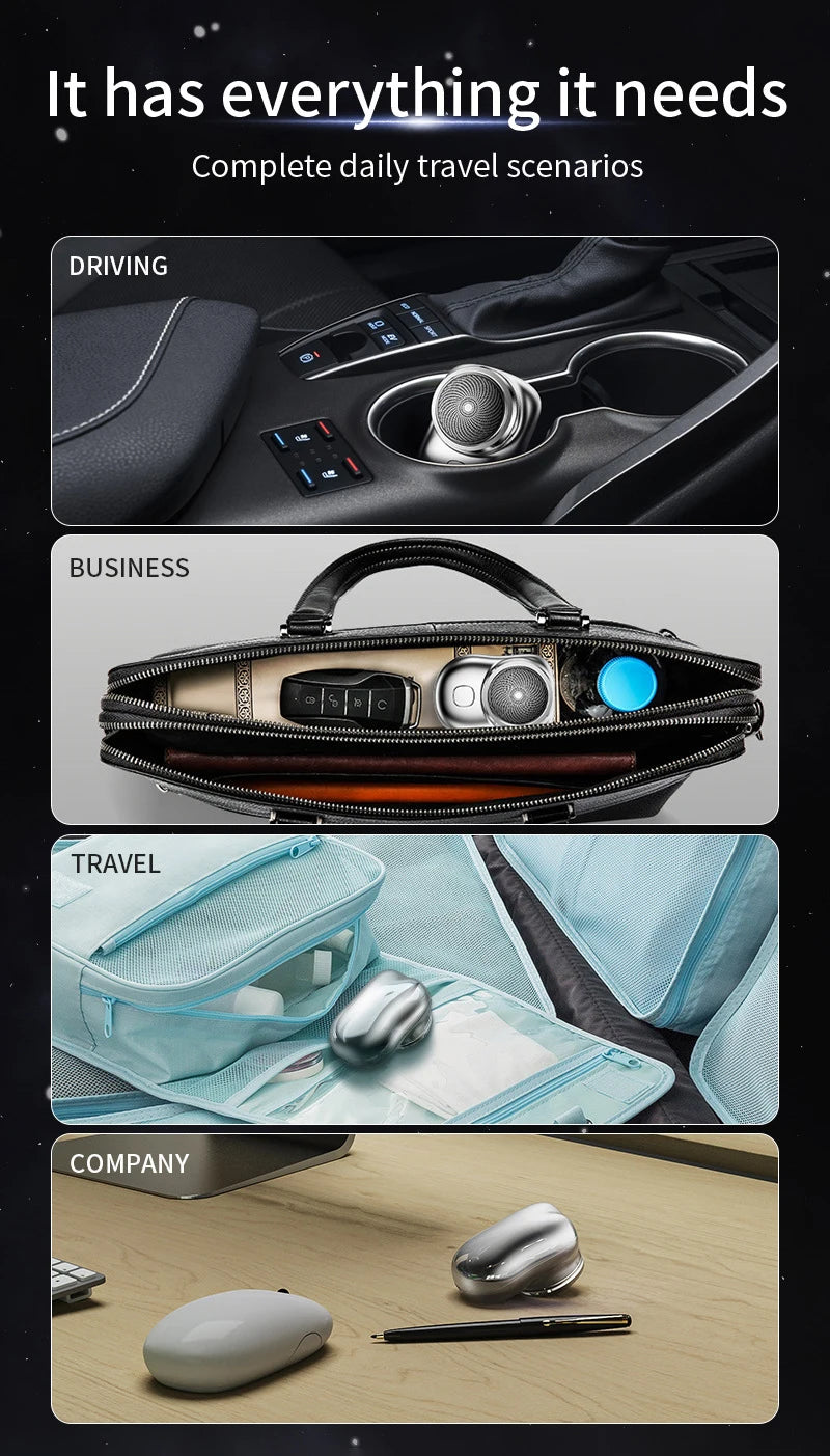 Mini Electric Travel Shaver – USB Rechargeable Razor