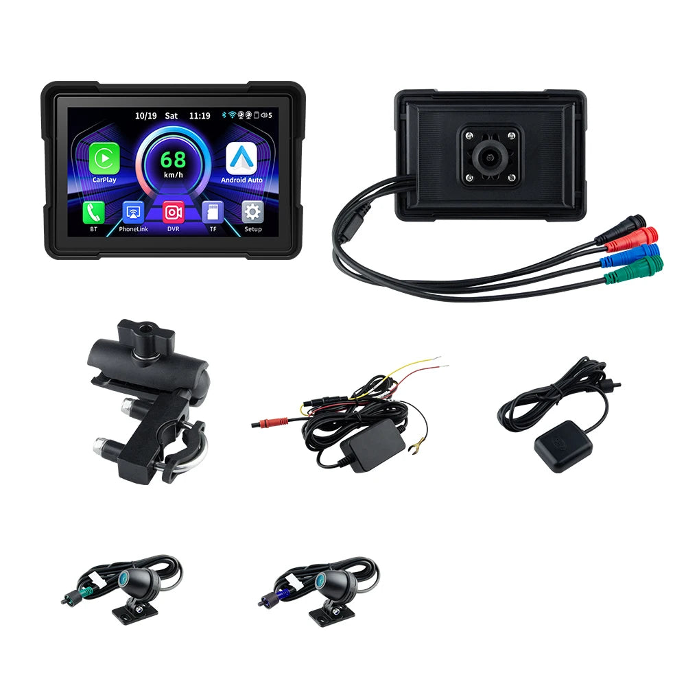 EKIY 5″ Wireless CarPlay & Android Auto GPS Display
