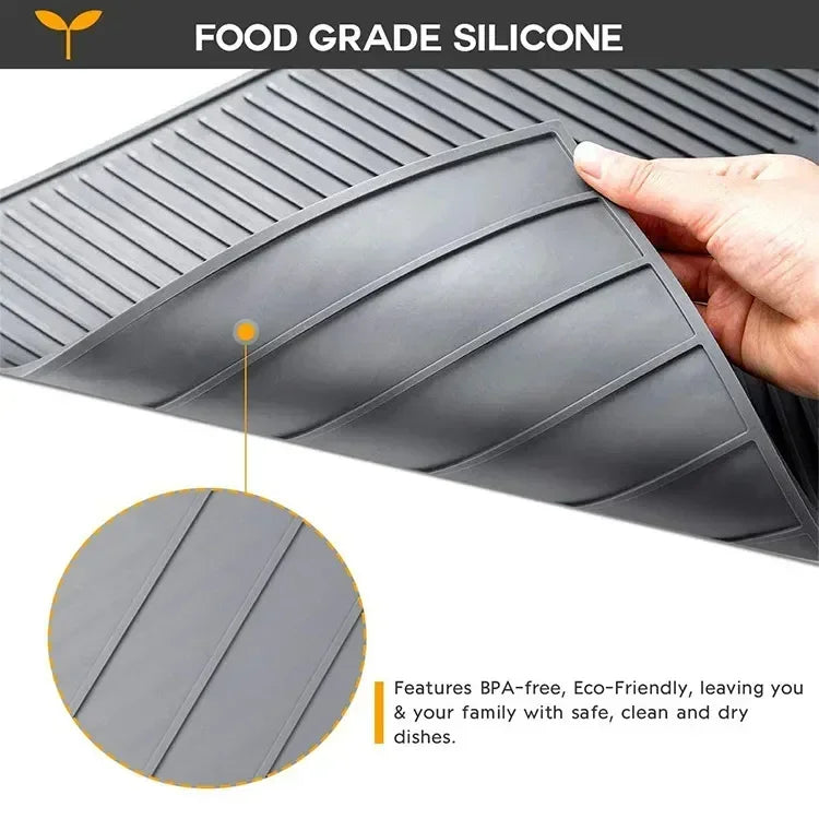 Silicone Anti-Slip Drain Pad for Kitchen Use