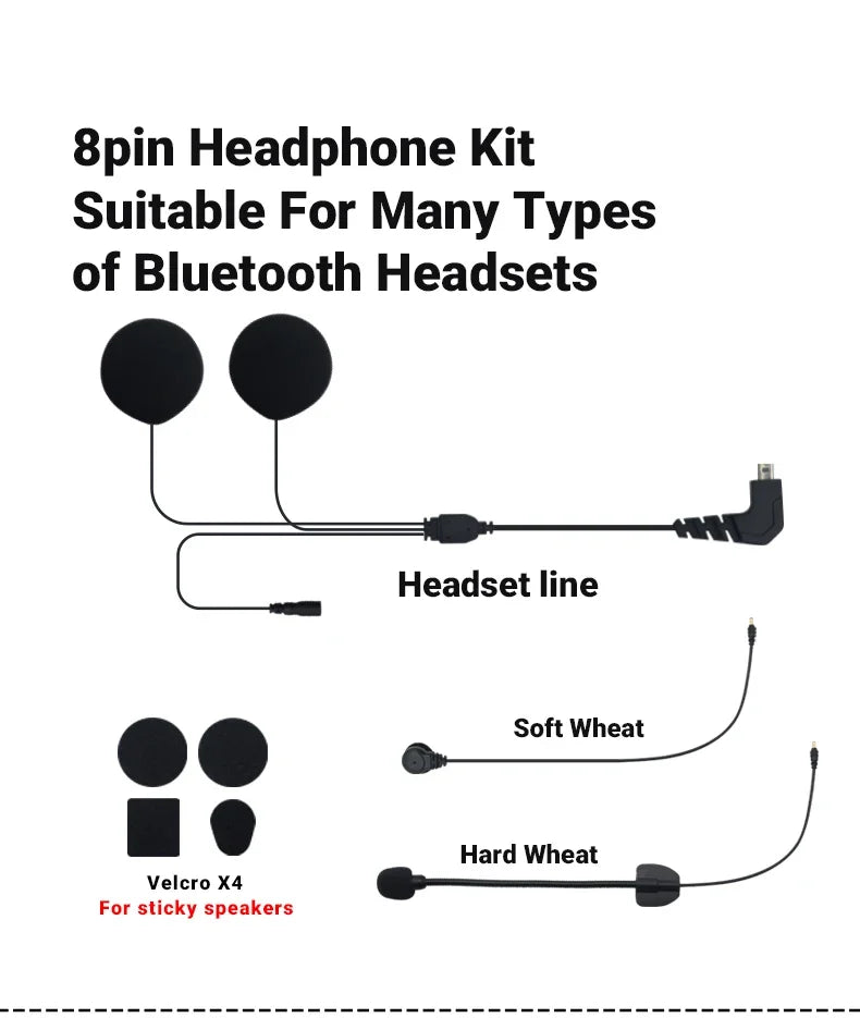Freedconn Hard Earphone Set for Helmet Intercoms
