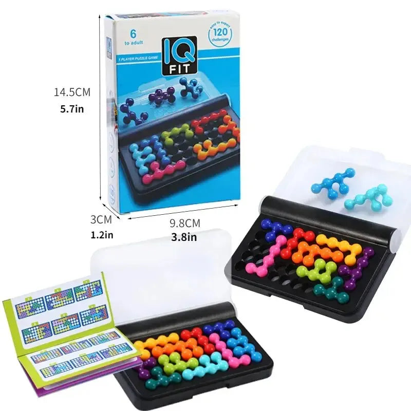 120 Challenges IQ 3D Puzzle Board Game – Classic Pyramid Brain Teaser 🧠🔺