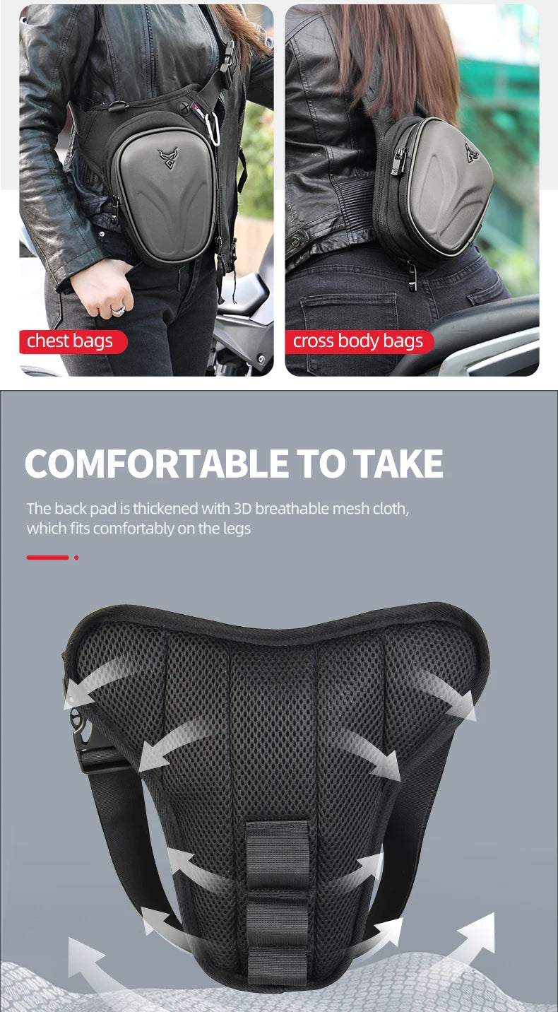 Waterproof Motorcycle Drop Leg Bag – Outdoor Waist Pack