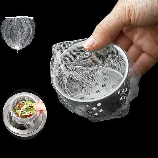 Anti-Clogging Sink Strainer Mesh Bags - 200/100PCS Disposable Drain Filters