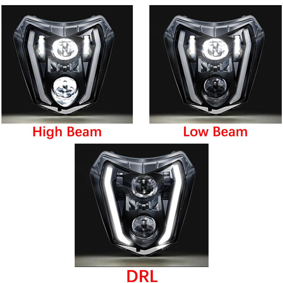 LED Headlight Fairing for KTM Dirt Bikes