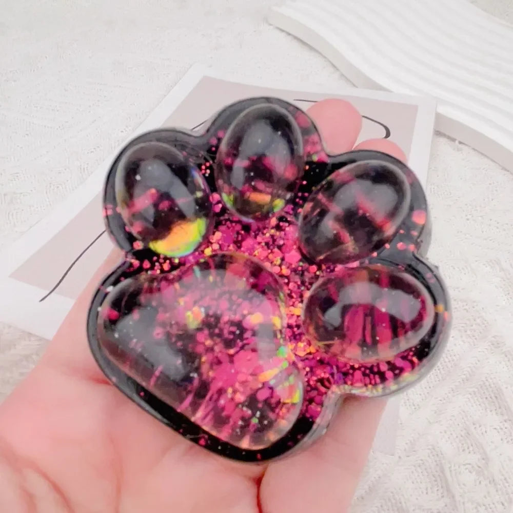 Mini Cat Paw Squeeze Toy for Stress Relief