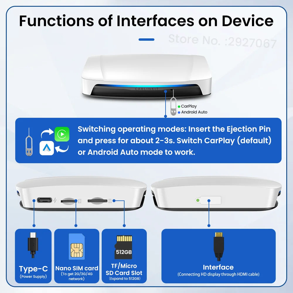 2024 CarlinKit AI Box – Wireless CarPlay & Android TV in One!