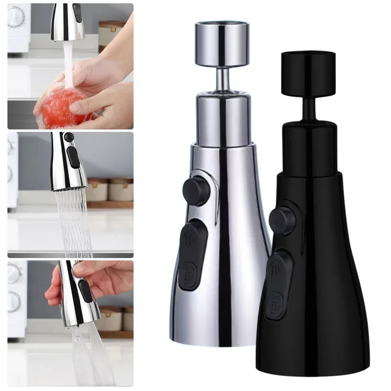 Universal 3-in-1 360° Rotating Kitchen Faucet Tap