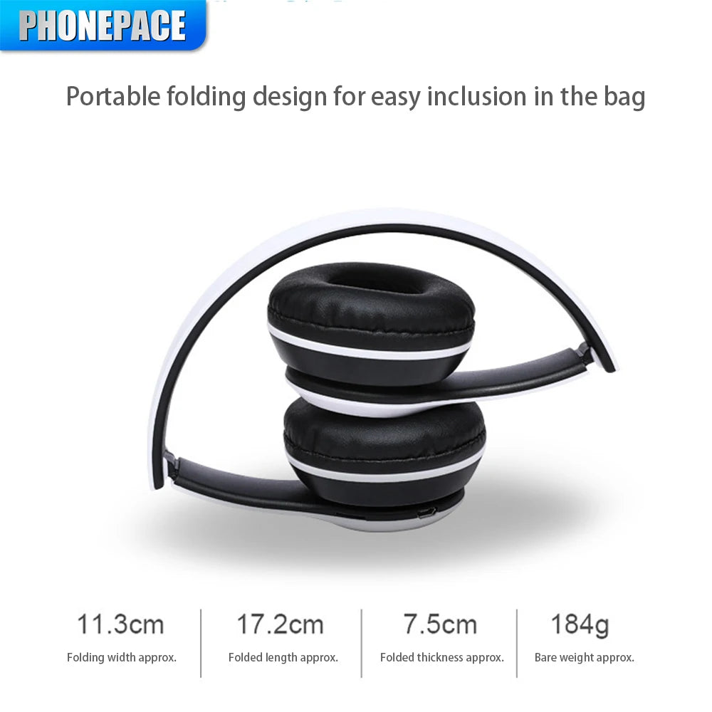 P47 Bluetooth 5.0 Wireless Folding Headset