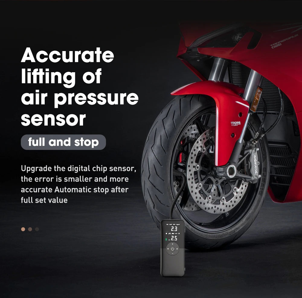 CARSUN Cordless Tire Inflator – Inflate Anywhere, Anytime!