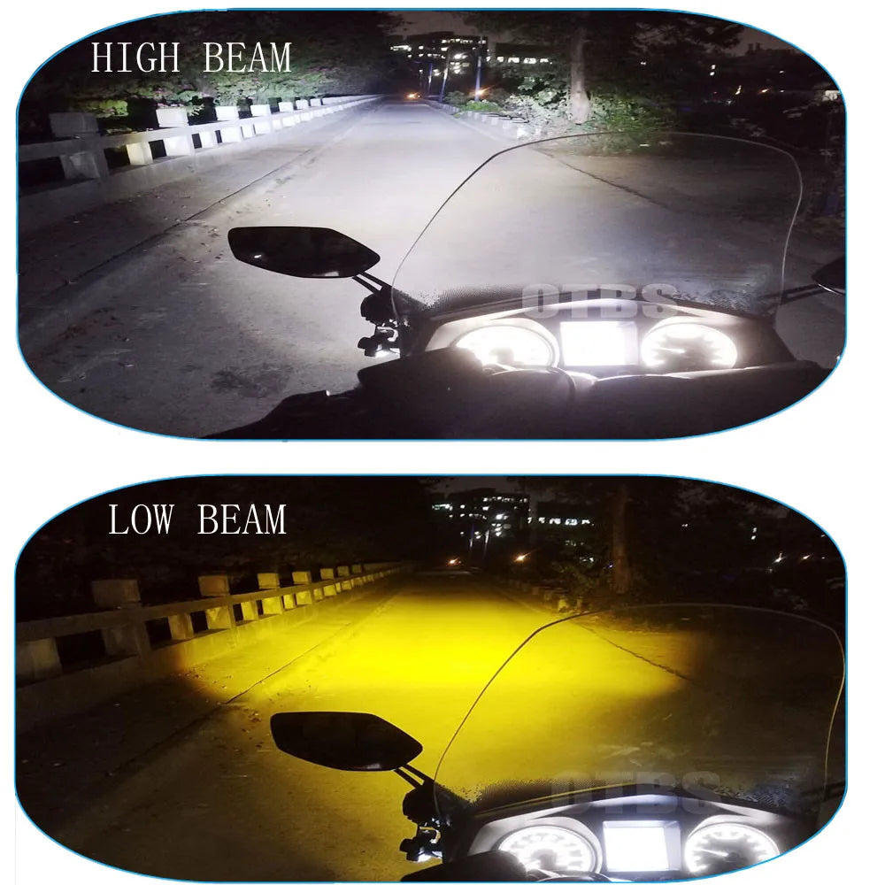 100W LED Motorcycle Fog Driving Lights Pair
