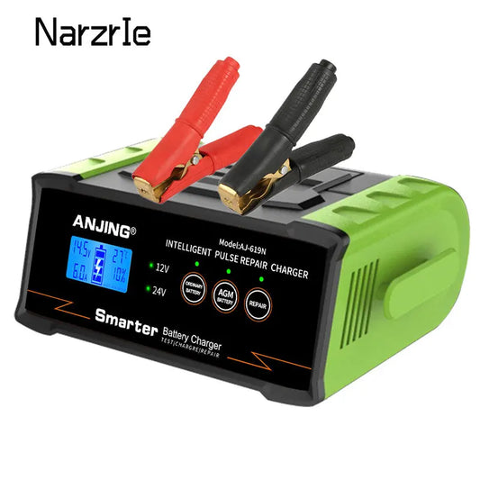 Smart 12V/24V Automatic Car Battery Charger