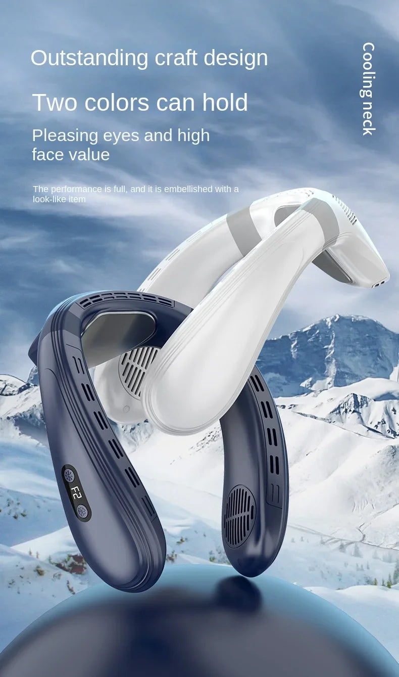 Portable Neck Air Conditioner Bladeless Cooling Fan