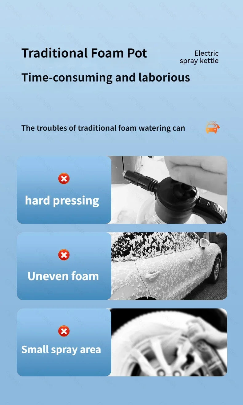 CENRR Electric Foam Sprayer – Power Foam at the Push of a Button!