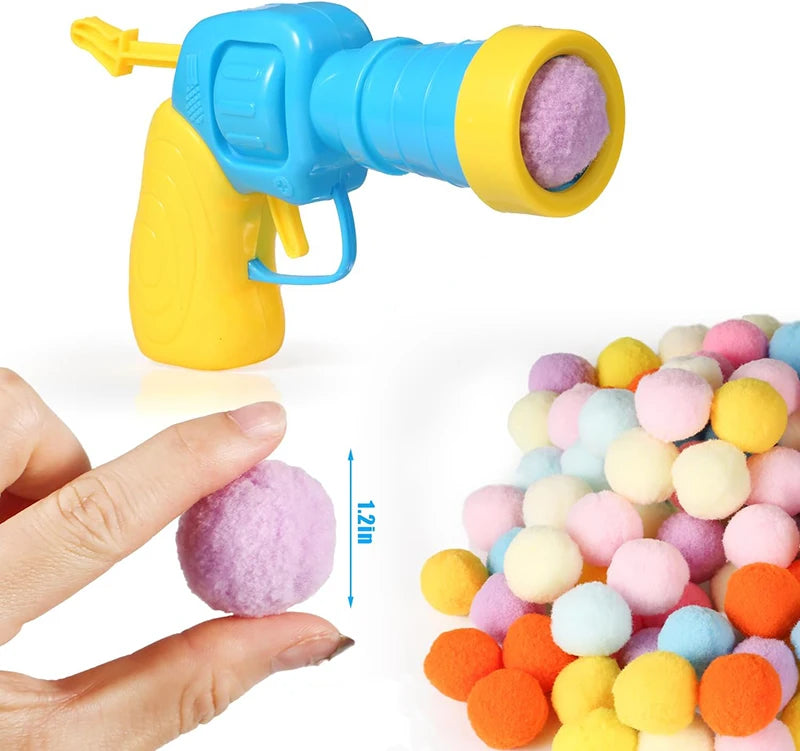 Interactive Cat Toy Mini Shooting Plush Ball