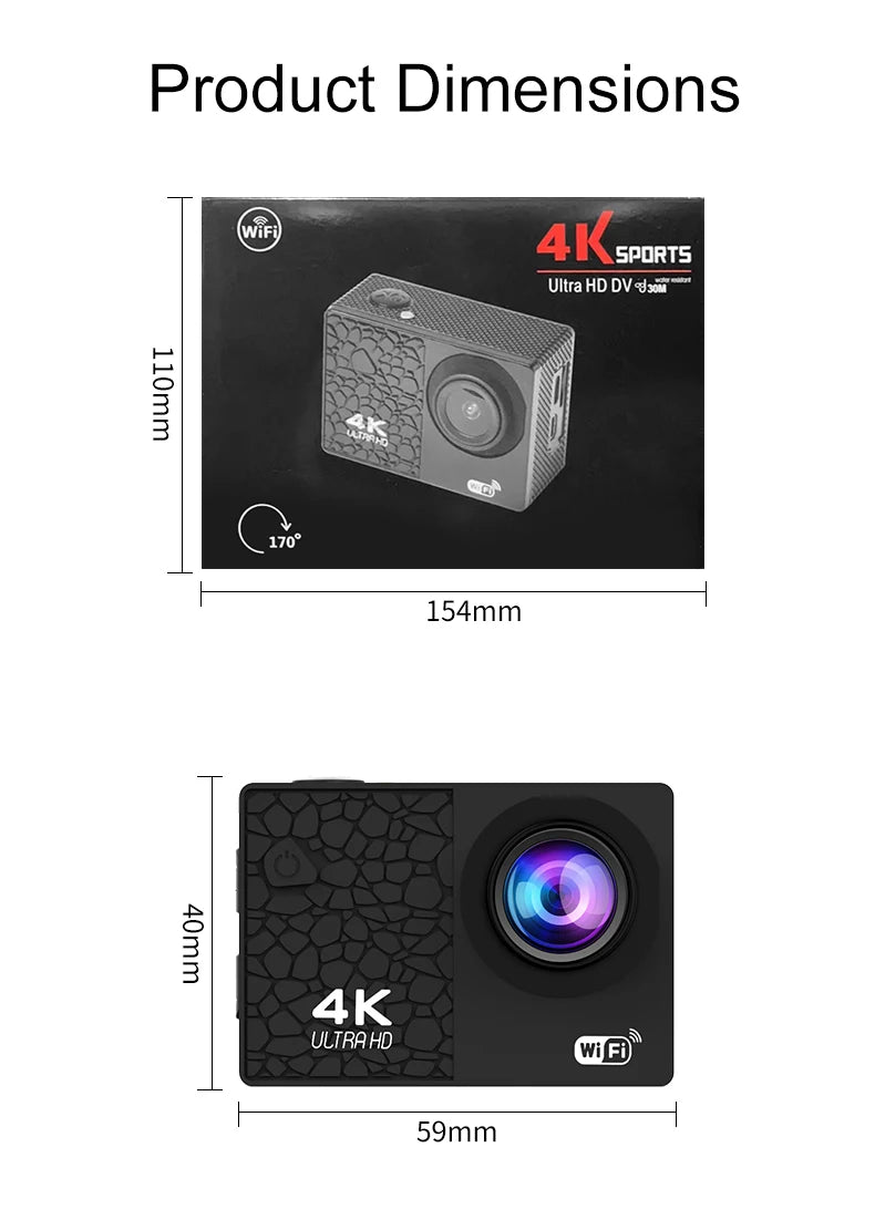 Dive into adventure with this IP68 sport action camera!