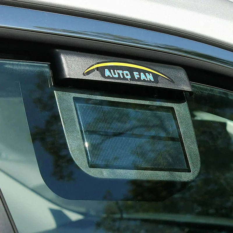 Solar Powered Car Window Exhaust Fan Cooler