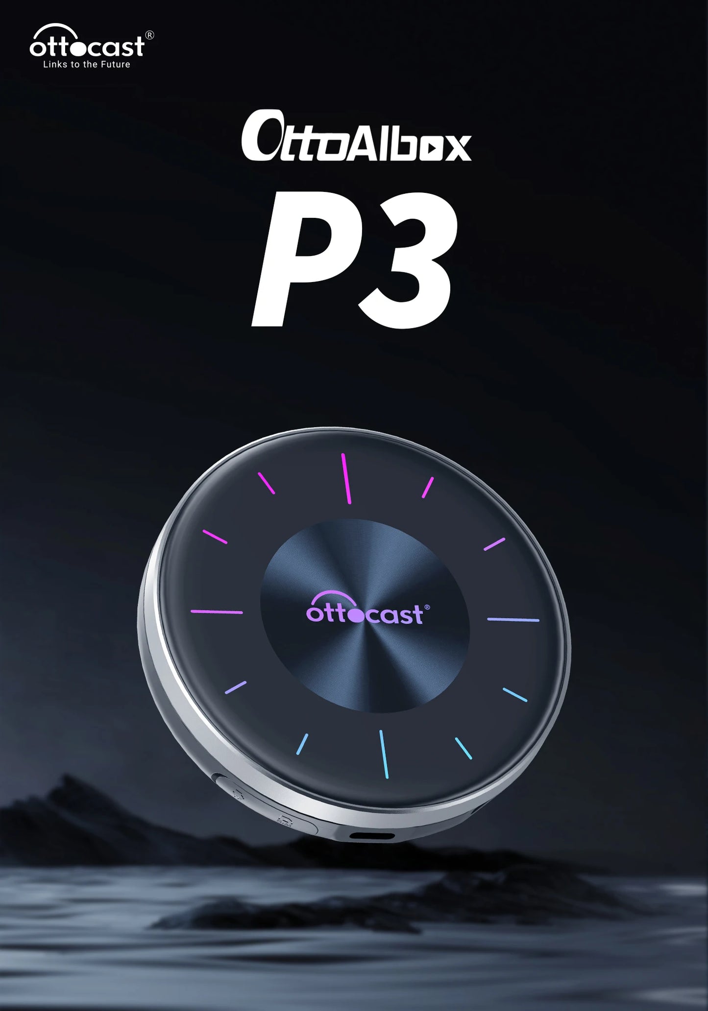 Ottocast P3 AI Box – Upgrade Wired CarPlay to Wireless Smart Hub!