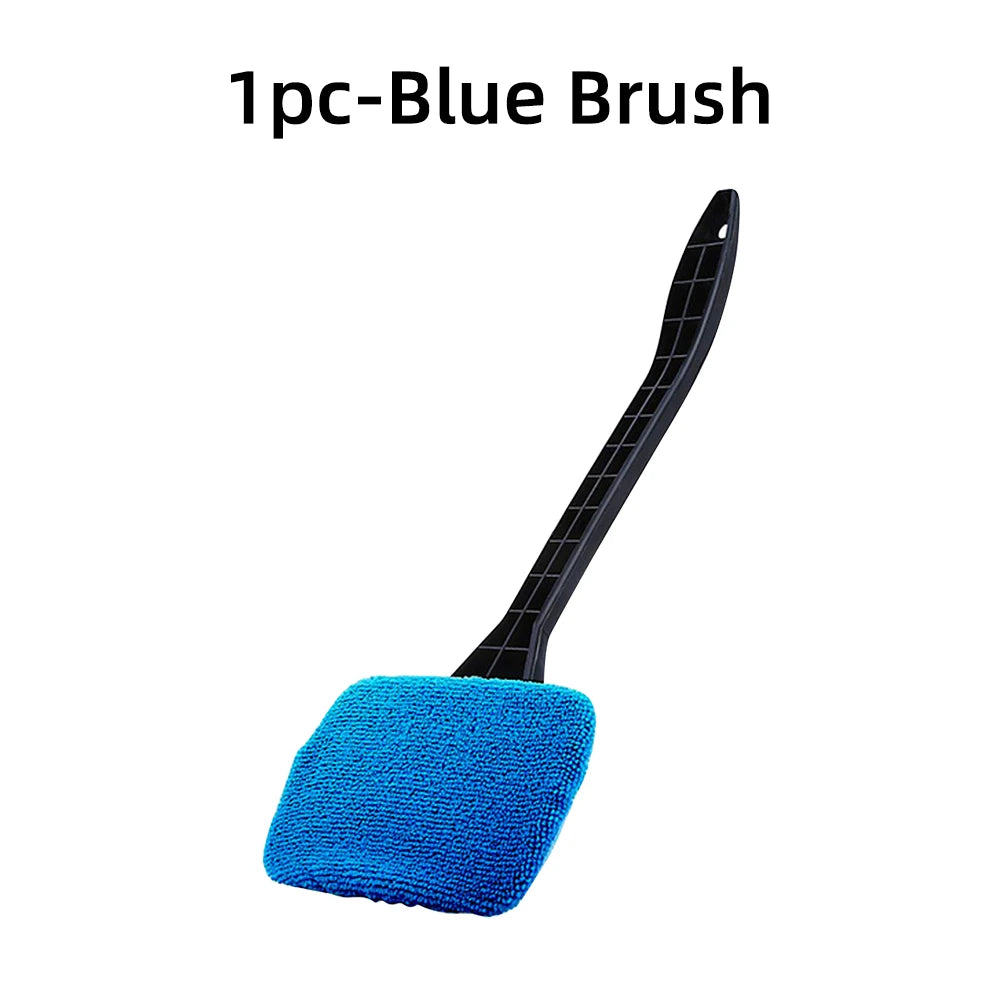 Car Window Cleaner Brush Kit with Microfiber