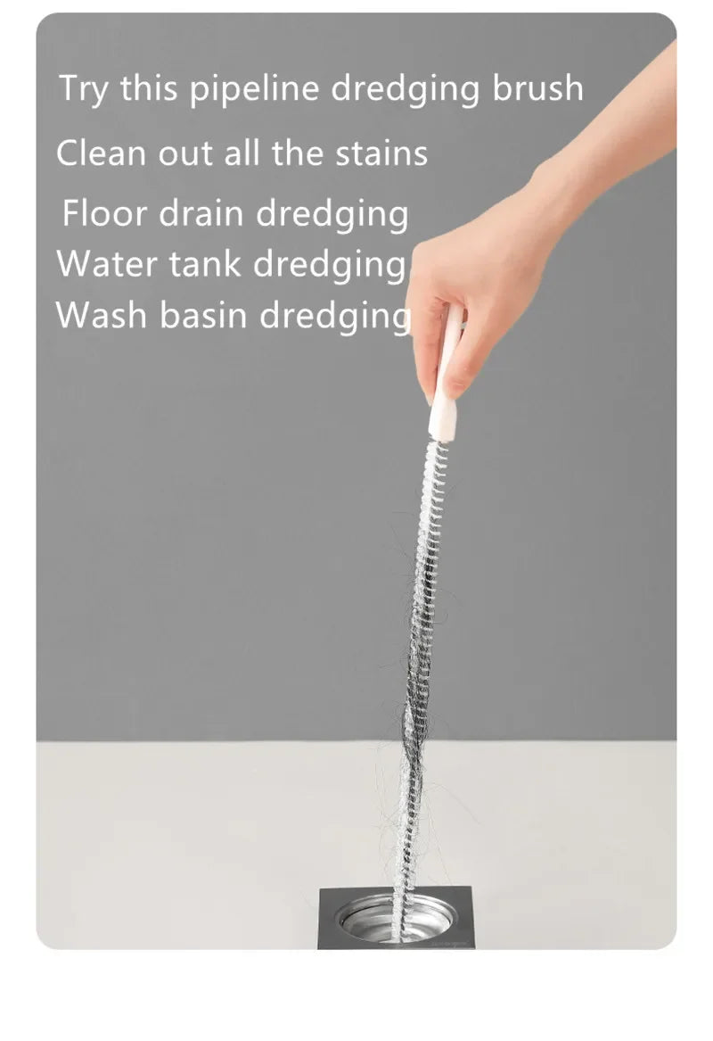 Flexible Pipe Dredging Brush for Deep Drain Cleaning