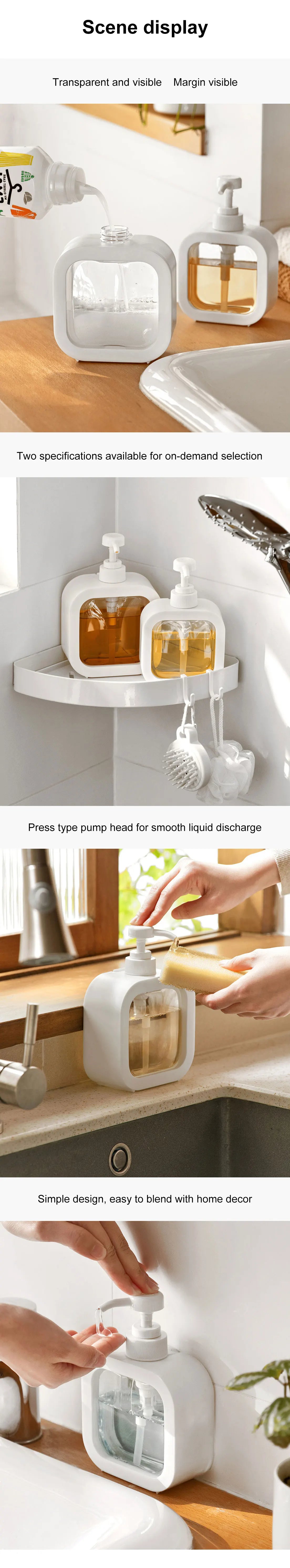 Large Capacity Refillable Detergent Dispenser Bottle